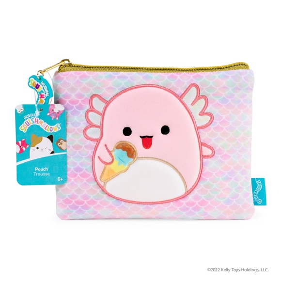 NWT Archie the Axolotl Squishmallow Pencil Pouch - Picture 2 of 6